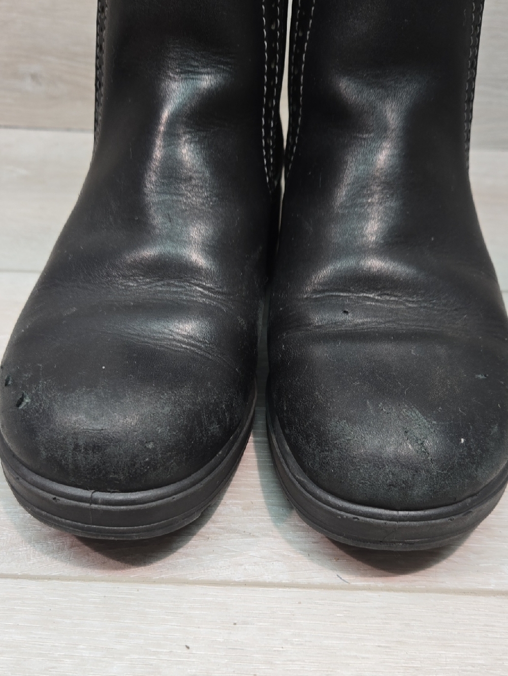 Blundstone Women Moto Black High TopLeather Chelsea Boots Shoes Sz UK 3 US 6 - Picture 4 of 15